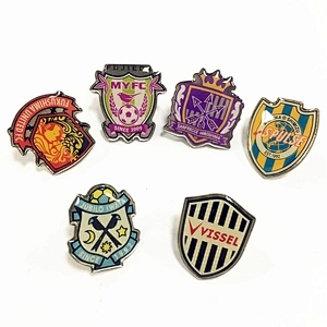 Cheap Price Promotional Gift Custom Football Club Badge Offset Screen Print Epoxy Dome Lapel Pin