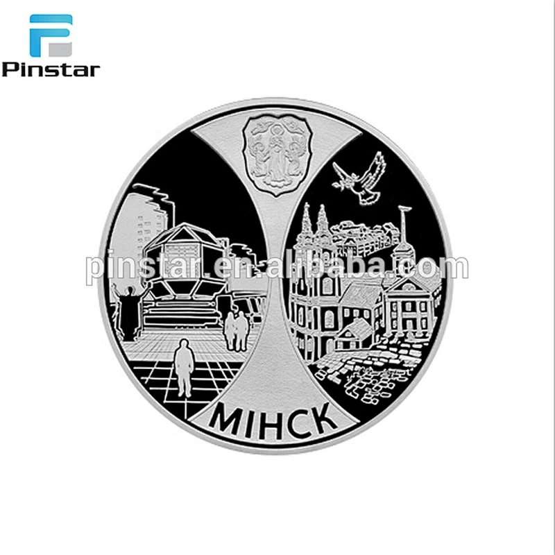 Manufacture high quality metal coins custom silver coin