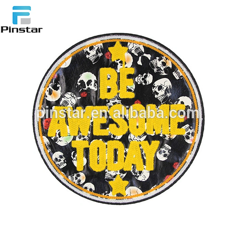Free design manufacture custom embroidery patch flower
