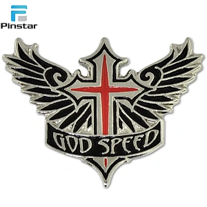 Enamel Lapel pin badge custom metal pilot wings pin badge
