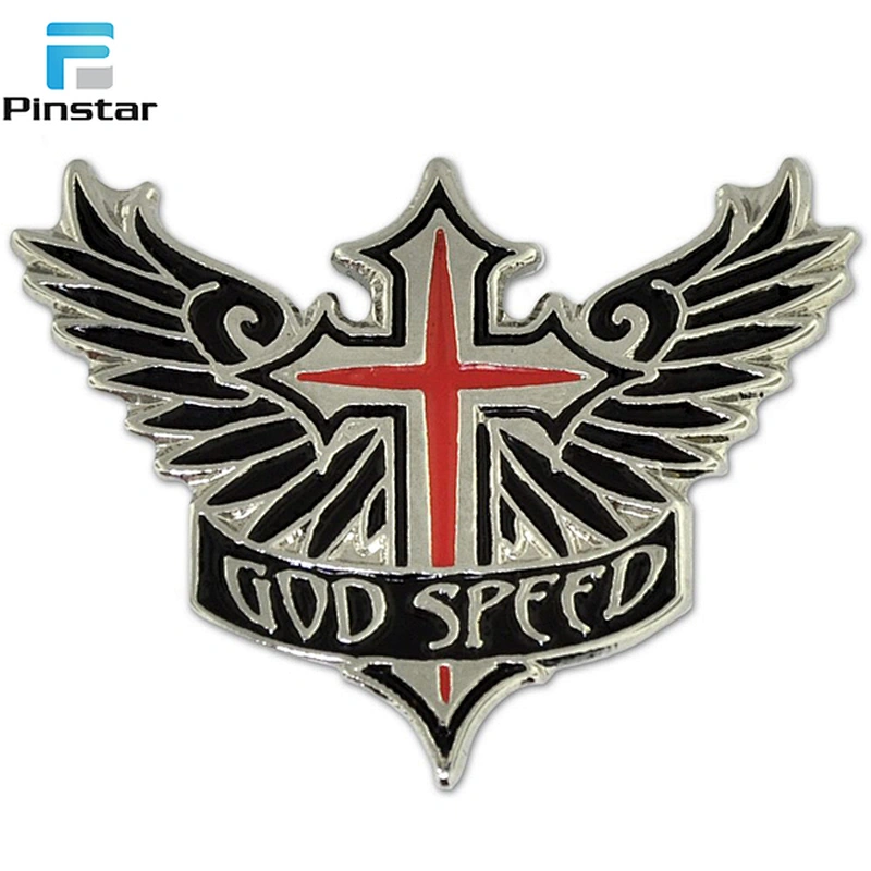 Enamel Lapel pin badge custom metal pilot wings pin badge