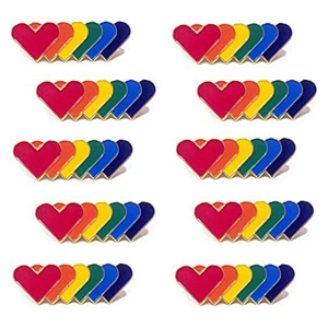 Gay Pride Lapel Pin Rainbow Pin Enamel Brooch LGBTQ Flag Accessory