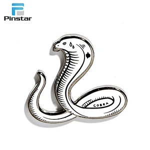Factory price die cut white bowling shaped collar safety lapel pins