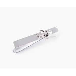 Personalized Silver Men Metal Stainless Steel airplane Custom Tie Clips