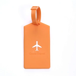 Silicon rubber luggage tag soft rubber luggage tag travel bag tag identification card label PVC luggage card.