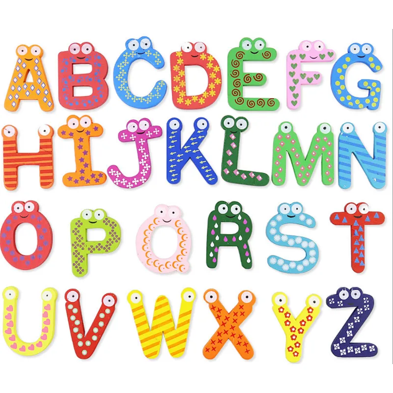 Child education letter pvc fridge magnet