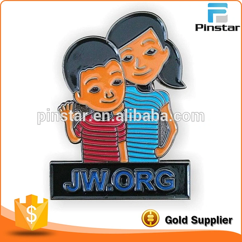 JW.ORG Caleb and Sophia Soft Enamel Lapel Pin Manufacturers China