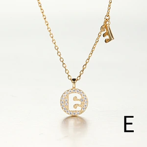 S925 sterling silver European and American jewelry creative Letters A-Z Necklace for Female/Girfriend