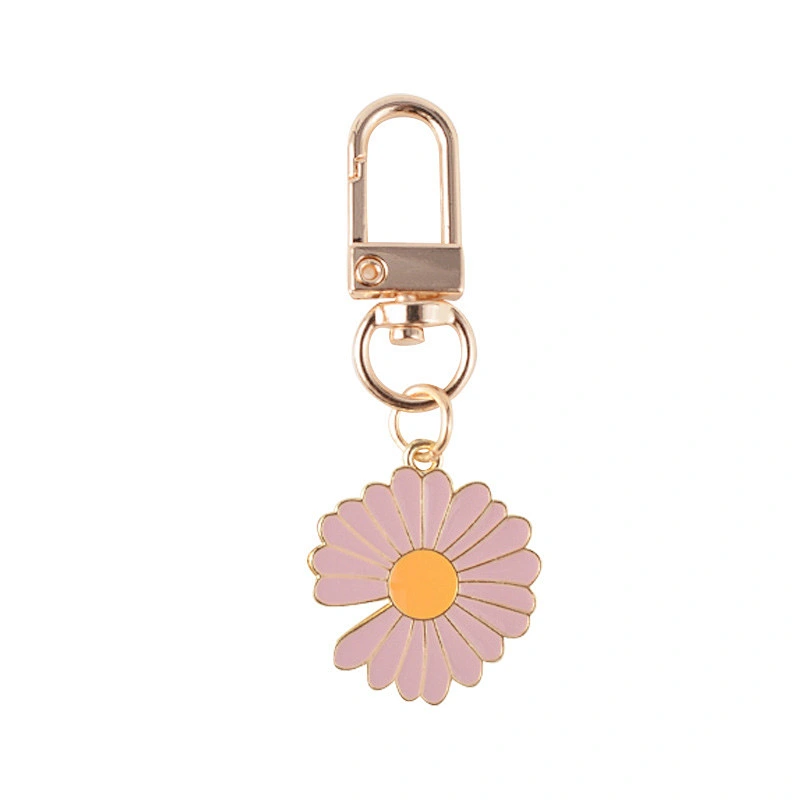 Cute Daisy Keychain in Stock Custom Logo Keychain
