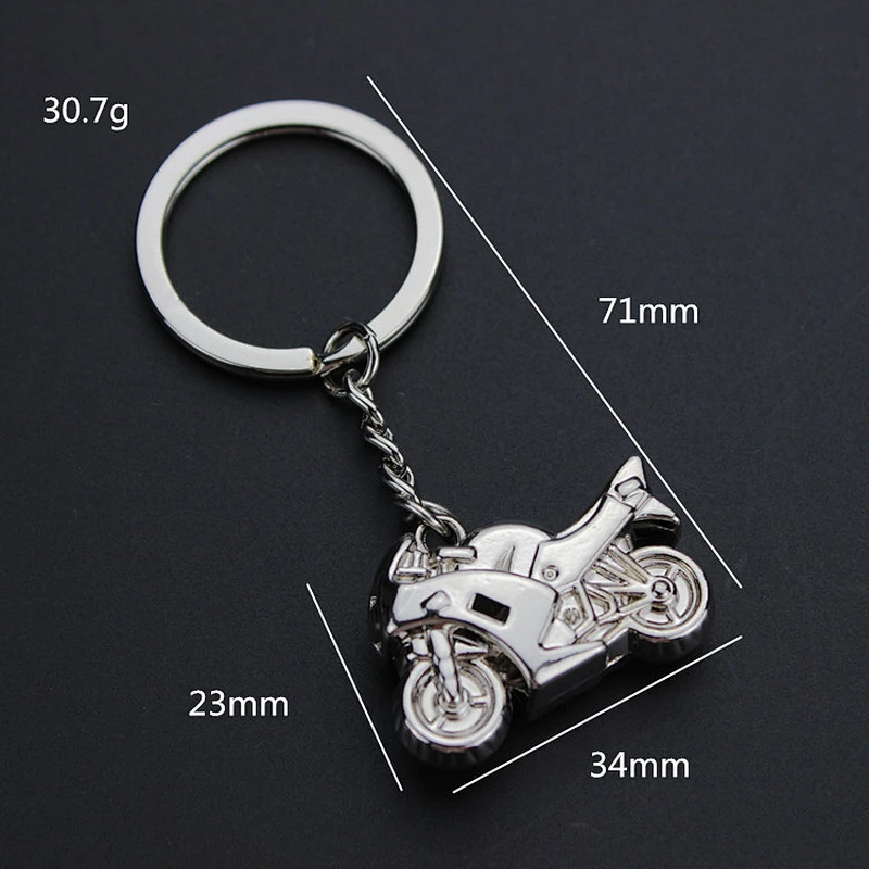 Customized 3D motorcycle metal key chain for wholesale