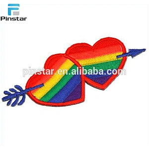 China factory wholesale sew on patch custom rose embroidery patch
