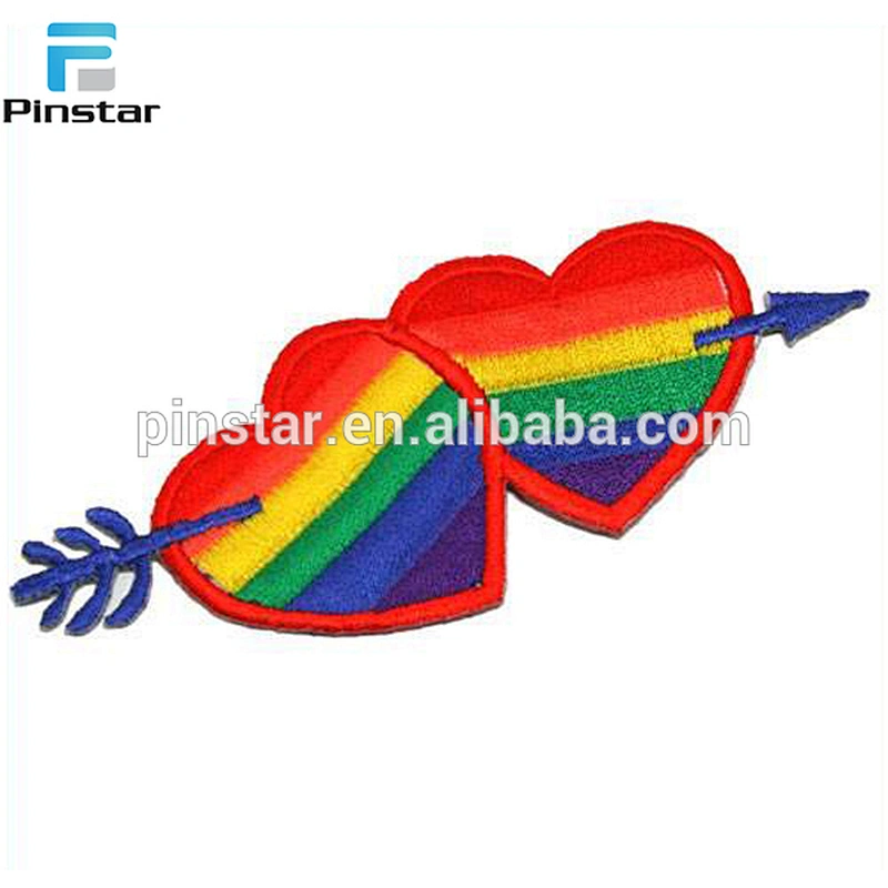 China factory wholesale sew on patch custom rose embroidery patch