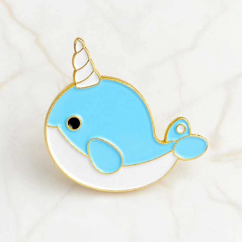 Factory Wholesale In Stock Sea Underwater World Souvenir Gift Cartoon Anime Animal Fish Enamel Pins