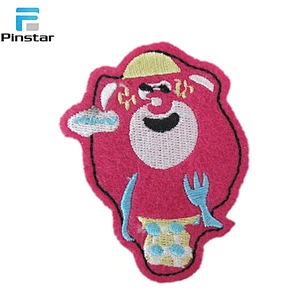 China factory wholesale sew on patch custom towelling embroidery patch letters