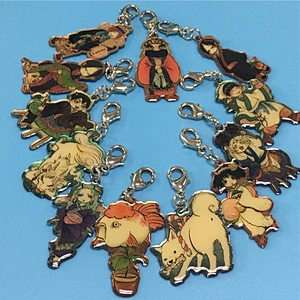 Making Cheap Promotional Gift Cartoon Keychains Custom Anime Epoxy Dome Print Bag Charm