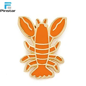 Wholesale Custom Soft Enamel Lobster Metal Lapel Pins Supplier