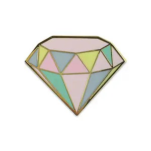 Customized Diamond enamel pin badge