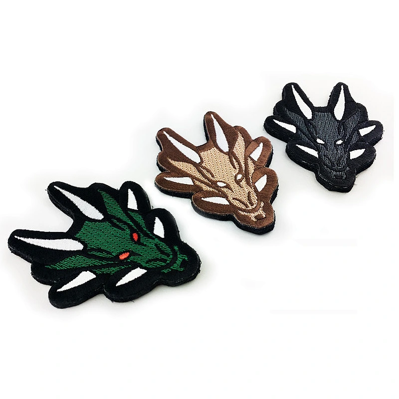 Customized high quality popular dragon embroidery patch