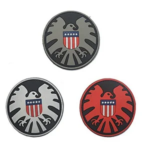 OEM factory custom USA eagle 3d rubber pvc patches