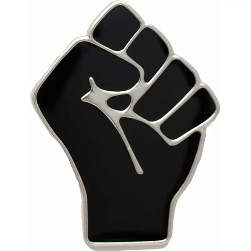 China factory direct sale personalized custom metal fist shaped lapel pin