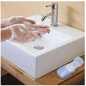 Portable Disposable Travel Hiking Washing Hand Bath Toiletry Wrap Box Paper Soap Sheets