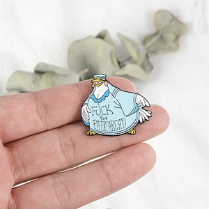 Custom Cartoon Rooster Soft Enamel Metal Lapel Pin