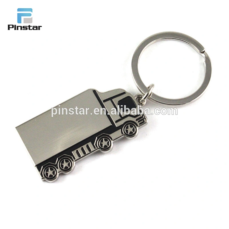 Promotional gift custom design your own brand logo metal car shaped keychain