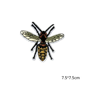 Wholesale In Stock No Minimum Custom Embroidery Anime Insect Iron On Patches