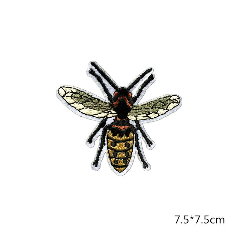 Wholesale In Stock No Minimum Custom Embroidery Anime Insect Iron On Patches