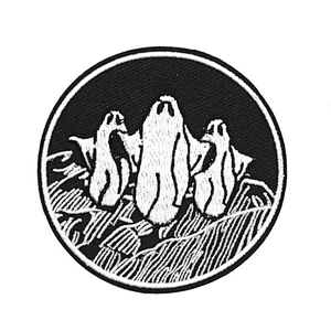 Factory Making Cheap Price Custom Round Shaped Black White Patches