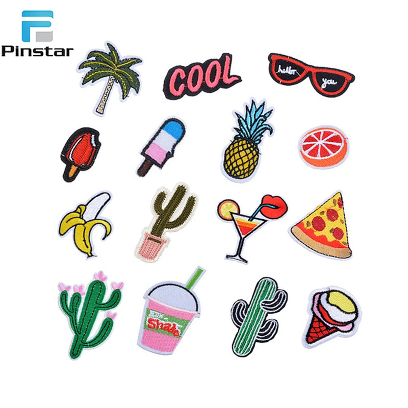China embroidery patch factory custom iron on pocket