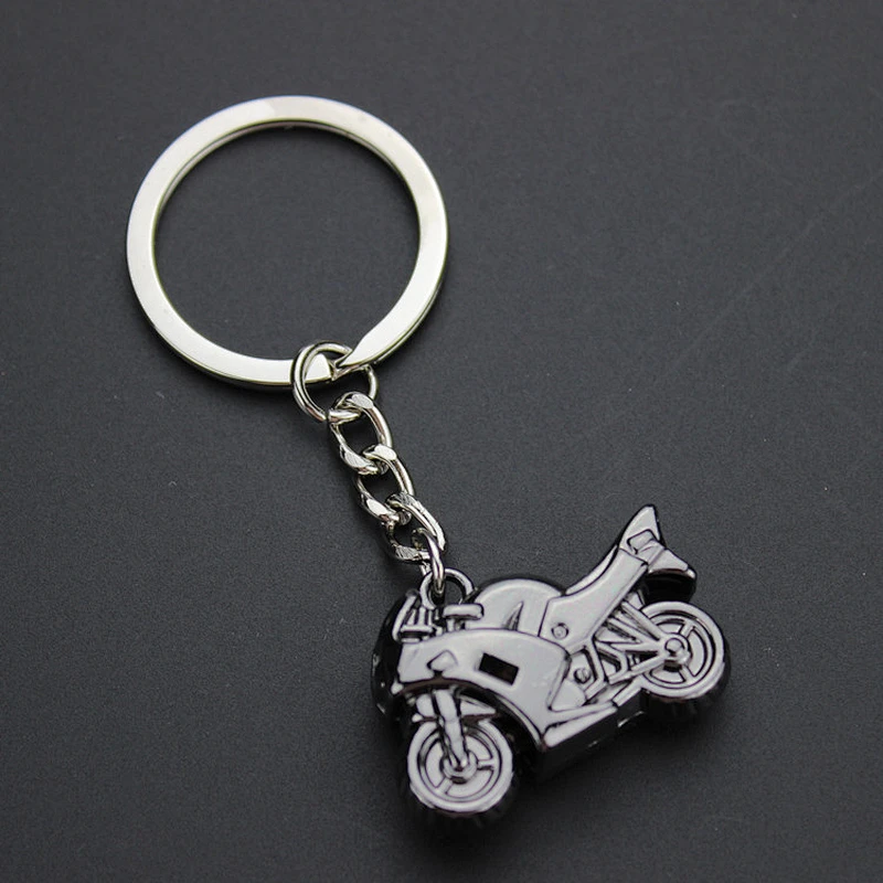 Customized 3D motorcycle metal key chain for wholesale