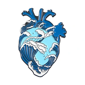 Making Custom Heart Shaped Brooch Anatomical Heart Art Soft Enamel Lapel Pin