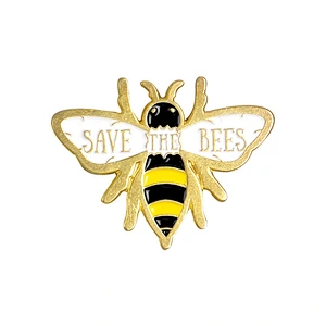 Enamel Pin Manufacture Soft Enamel Gold Metal Bee Pins Custom