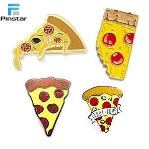 Kunshan Cheap Metal Enamel Domino's Pizza Lapel Pin Badge