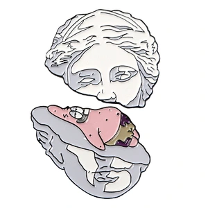 Wholesale High Quality Jewelry Gifts Sculpture Art Soft Enamel Brooch Pin for Artist Friend