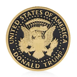 Wholesale gift United states Trump custom metal antique challenge coins