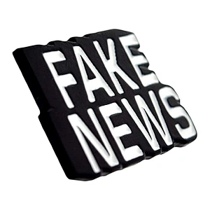 Fake News and Trump Enamel Pin Set