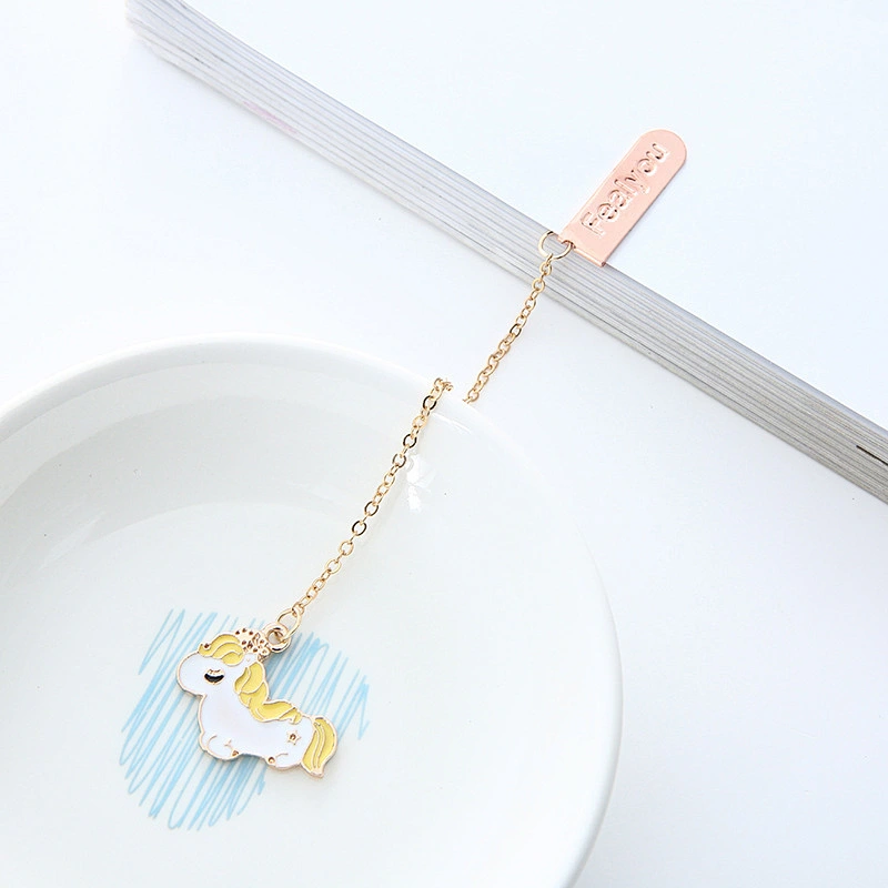 Cute Custom Unicorn Animal Metal Bookmark