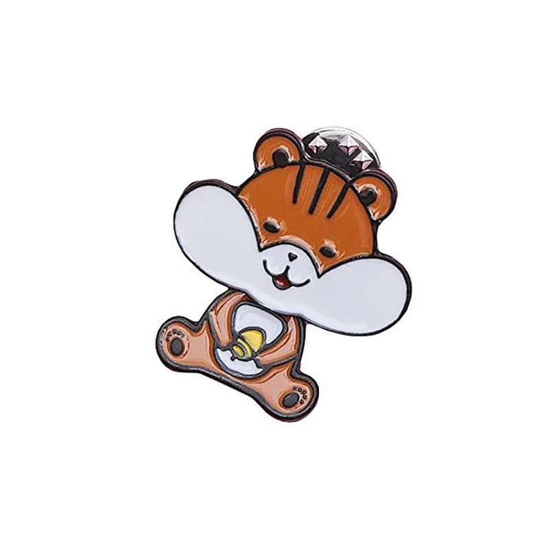 Cartoon Metal Enamel Custom fox shape lapel pins
