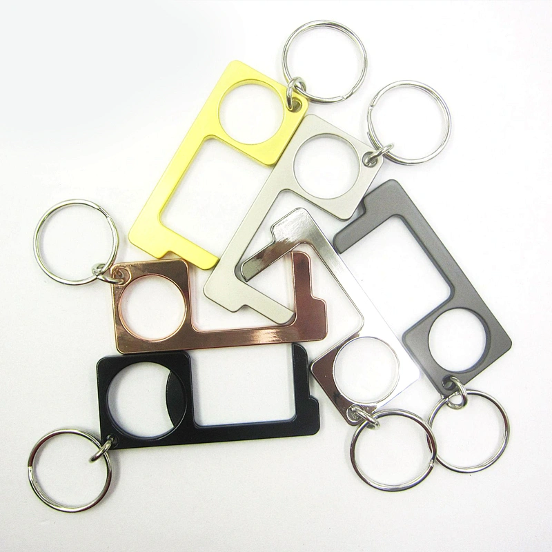 Hot Sale In Stock Multi Tool No Touch Opener Key Chain Hands Free Door Opener