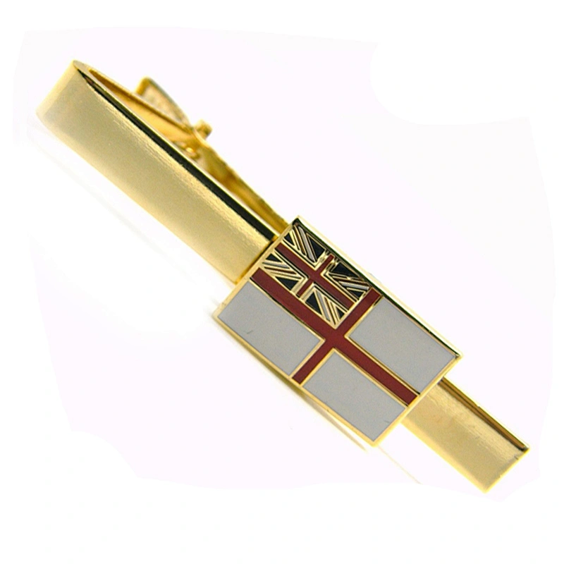 Good Price Fashion Engraved Gold/Silver Men Cufflink Tie Clip Set