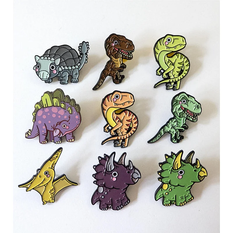 Different Styles Dinosaur Cheap Custom Metal Lapel Pin