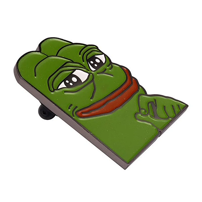 Popular cheap funny cartoon frog custom Metal Lapel Pin