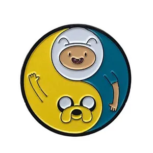 Enamel PIN YIN YANG FINN AND JAKE Hat Lapel Backpack Pin