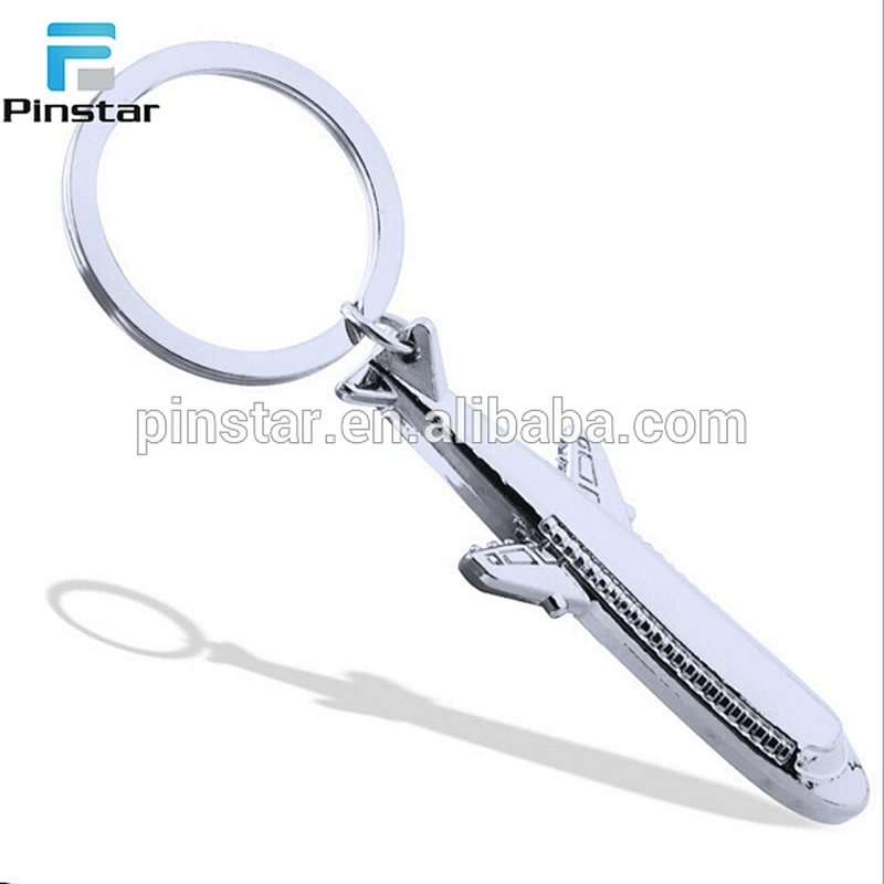 In stock factory price customized plane model keychains