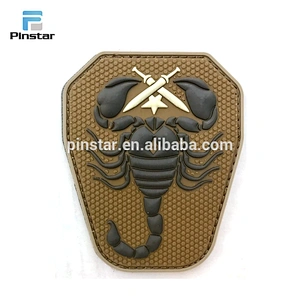 Chinese factory price eco-friendly custom logo 3D soft PVC rubber patch