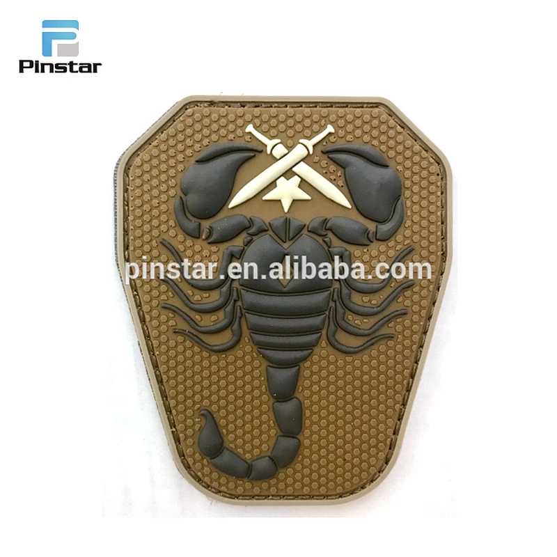 Chinese factory price eco-friendly custom logo 3D soft PVC rubber patch