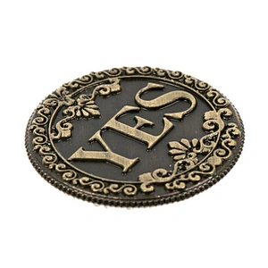 Round shape antique copper 3D logo custom souvenir challenge coin
