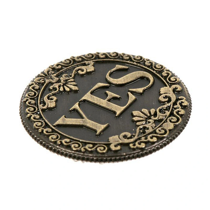 Round shape antique copper 3D logo custom souvenir challenge coin